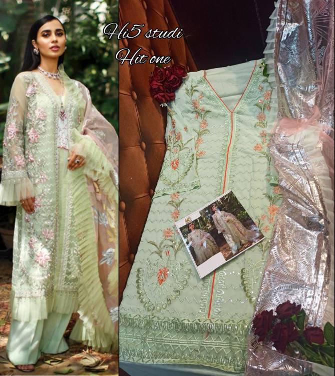 Hi5 Studio Fancy Festive Wear Georgette Pakistani Salwar Kameez Collection